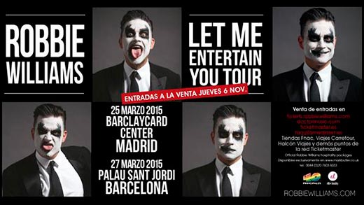 Nueva gira europea de Robbie Williams