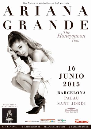 Ariana Grande actuará en Barcelona en 2015