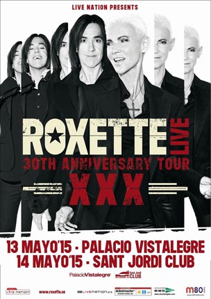 Roxette actuará en España en 2015