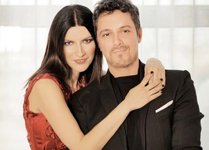 Alejandro Sanz y Laura Pausini