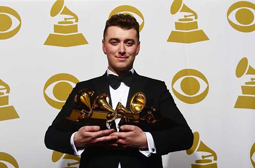 Sam Smith venció en los Grammy 2015