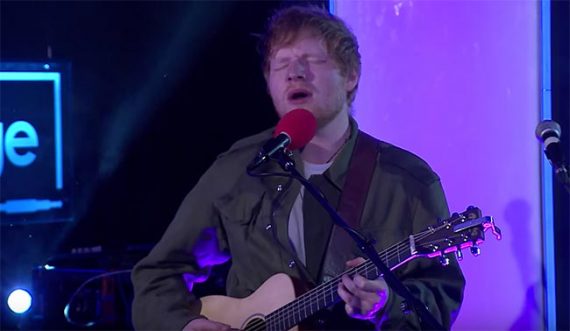 Actuación de Ed Sheeran en Live Lounge