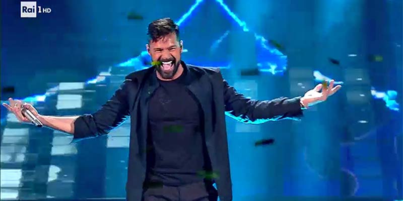 Ricky Martin en Sanremo