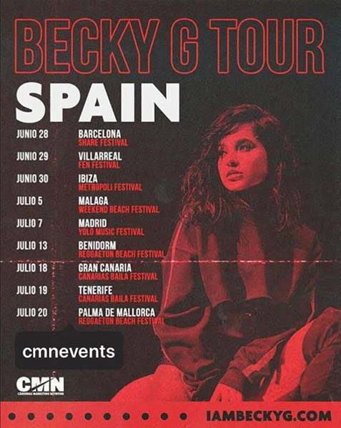 Becky G Tour
