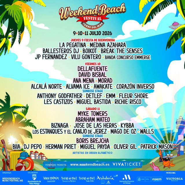 Cartel del Weekend Beach 2026